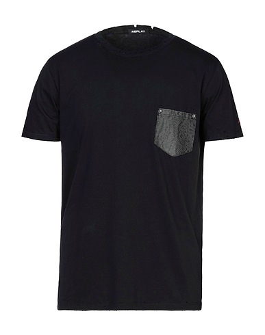 REPLAY T-shirt Nero 100% Cotone
