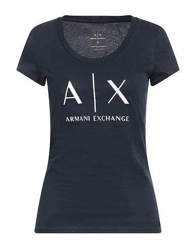 ARMANI EXCHANGE T-shirt Blu navy 100% Cotone Pima