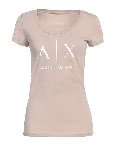 ARMANI EXCHANGE T-shirt Beige 100% Pima Cotton
