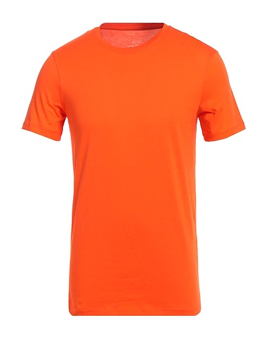 ARMANI EXCHANGE Basic T-shirt Orange 100% Pima Cotton