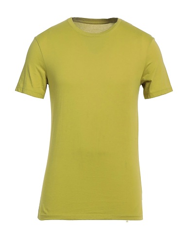 ARMANI EXCHANGE Basic T-Shirt Lime green 100% Pima Cotton