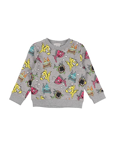 STELLA McCARTNEY KIDS Sweatshirt Grau 100% Baumwolle, Elastan