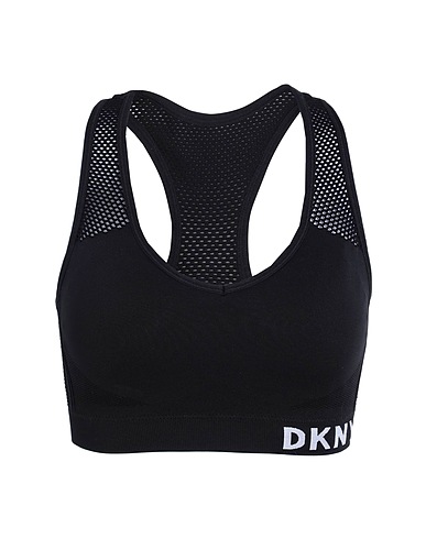 DKNY Top MEDIUM IMPACT MESH BACK BRA
 Noir 95% Nylon, 5% Élasthanne