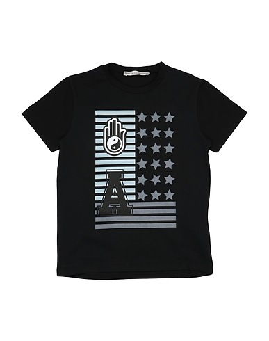 DANIELE ALESSANDRINI T-shirt Black 90% Cotton, 10% Elastane