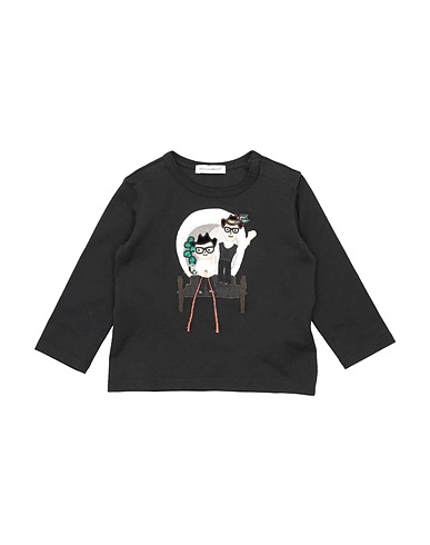 DOLCE&GABBANA T-shirt Black 100% Cotton, Silk, Virgin Wool, Viscose, Acetate