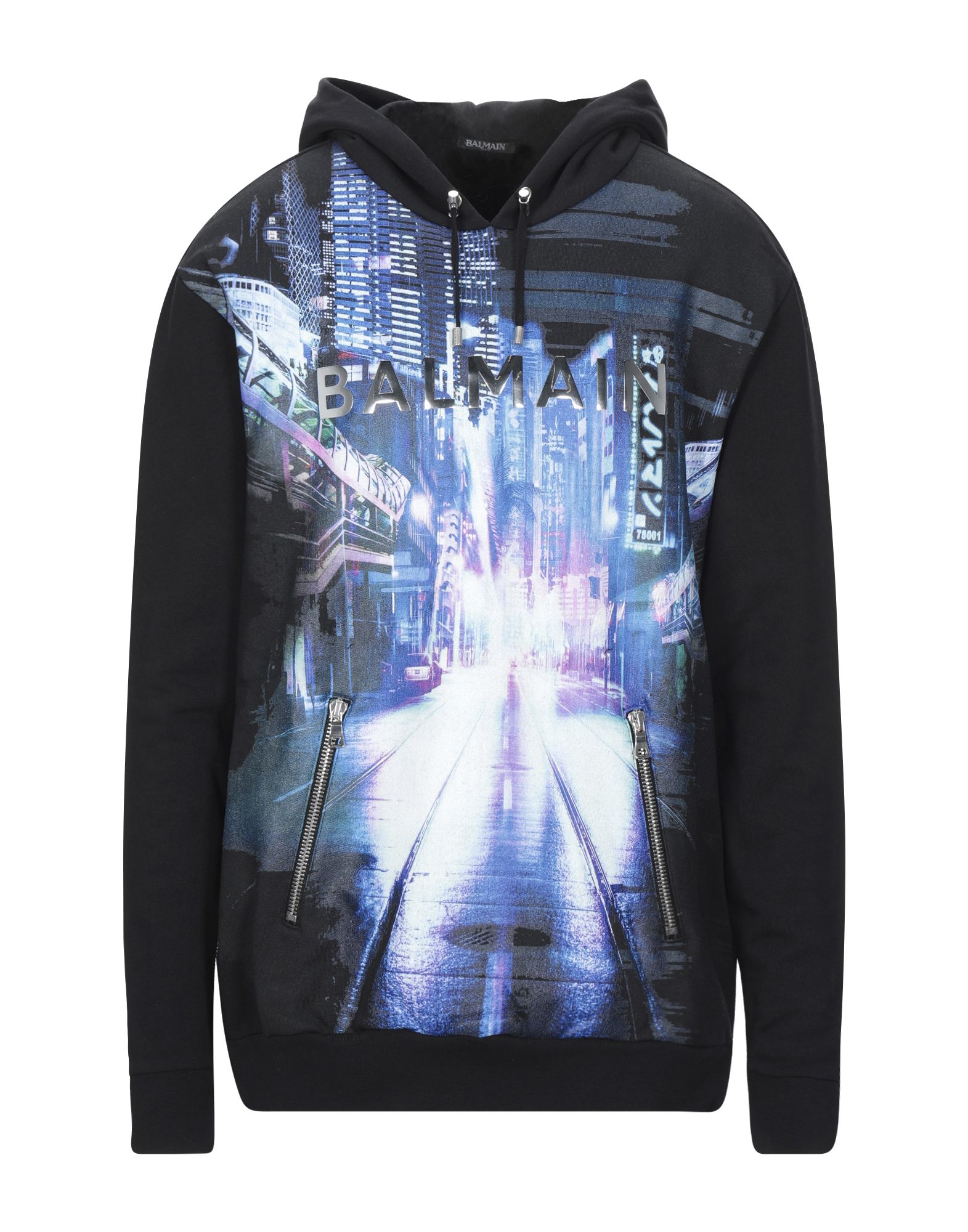 balmain hoodie blue