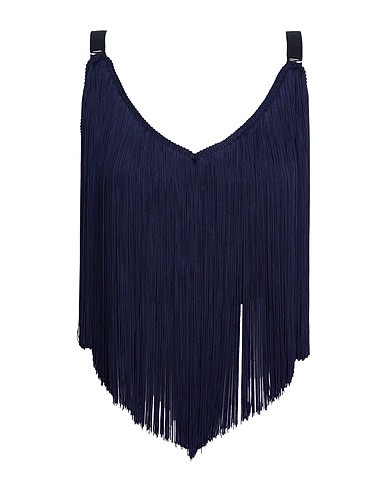 NINA RICCI Evening top Navy blue 92% Cupro, 8% Elastane