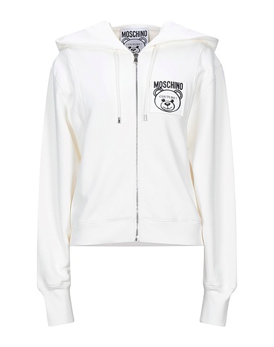 MOSCHINO Felpa Avorio 100% Cotone