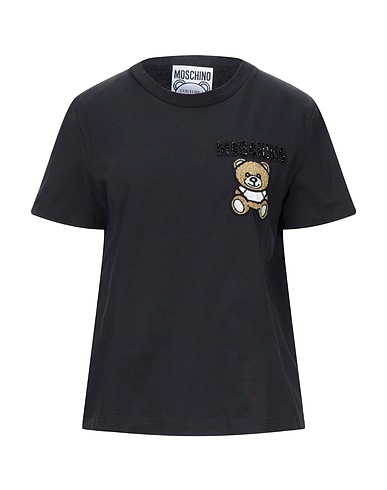 MOSCHINO T-shirt Μαύρο 100% Βαμβάκι