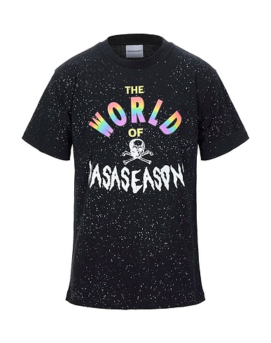 NASASEASONS™ T-Shirt Schwarz 100% Baumwolle