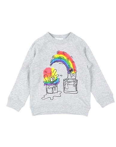 STELLA McCARTNEY KIDS Felpa Grigio chiaro 100% Cotone, Elastan