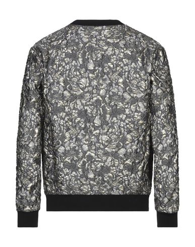 Shop Dolce & Gabbana Man Sweatshirt Lead Size 36 Polyester, Silk, Polyamide, Lurex, Glass In Grey