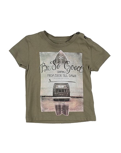 FRED MELLO T-shirt Military green 100% Cotton