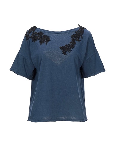P_JEAN T-shirt Midnight blue 100% Cotton, Polyester