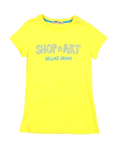 SHOPART T-shirt Yellow 100% Cotton