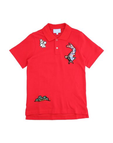 Lanvin Kids' Polo Shirts In Red