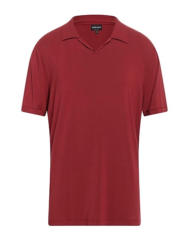 GIORGIO ARMANI Polo Mattone 90% Viscosa, 10% Elastan