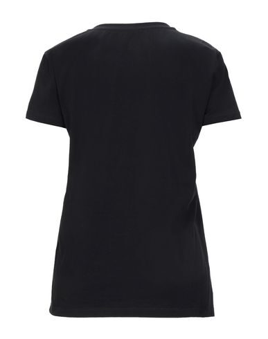 Shop Emporio Armani Woman T-shirt Black Size 10 Cotton, Elastane