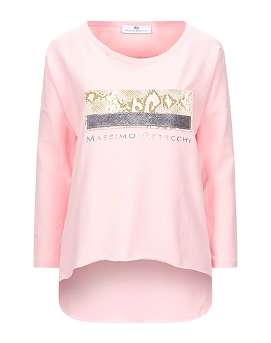 MR MASSIMO REBECCHI Sweatshirt Pink 95% Cotton, 5% Elastane