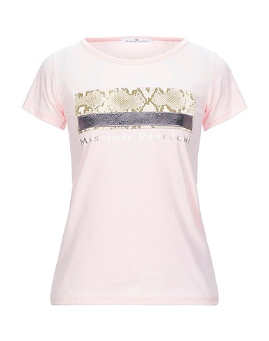 MR MASSIMO REBECCHI T-shirt Rose clair 100% Coton