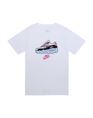 NIKE T-shirt B NSW TEE AM90 CLOUDS Blanc 100% Coton