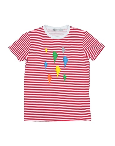 DANIELE ALESSANDRINI T-shirt Red 90% Cotton, 10% Elastane