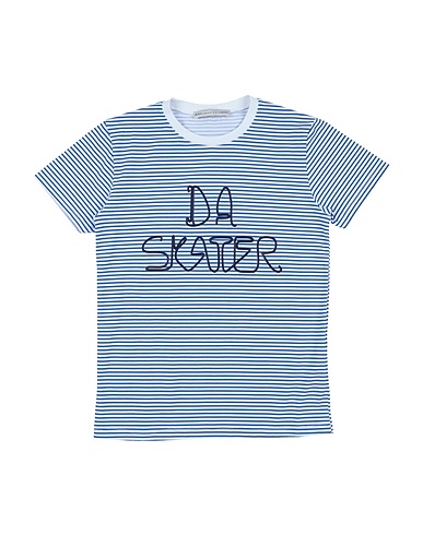 DANIELE ALESSANDRINI T-shirt Blu 90% Cotone, 10% Elastan