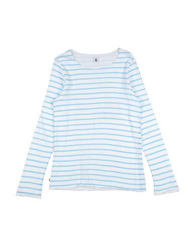 PETIT BATEAU T-shirt Turchese 87% Cotone, 7% Poliestere, 6% Viscosa