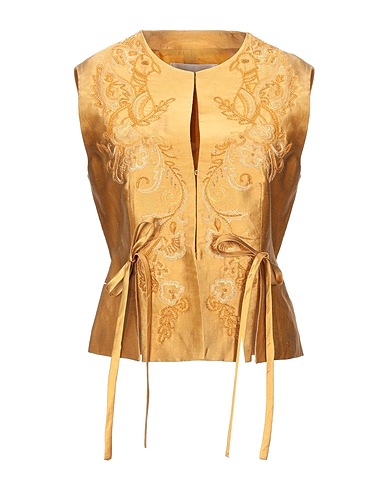 ALBERTA FERRETTI Vest Marigold 57% Linen, 30% Silk, 13% Polyamide