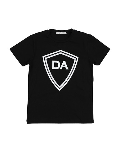 DANIELE ALESSANDRINI T-shirt Black 90% Cotton, 10% Elastane