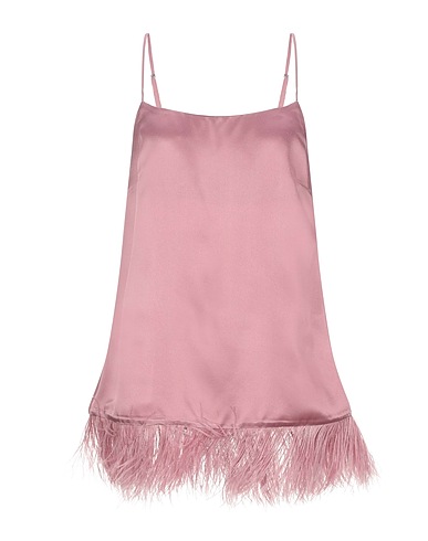 SEMICOUTURE Camisole Pink 82% Acetate, 18% Viscose, Feathers