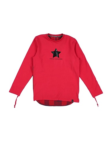 DANIELE ALESSANDRINI T-shirt Red 95% Cotton, 5% Elastane