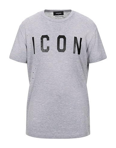 DSQUARED2 T-shirt Grey 88% Cotton, 12% Viscose