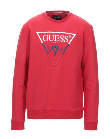 red guess sweatshirt