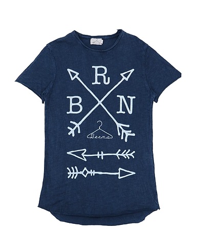 BERNA T-shirt Slate blue 100% Cotton