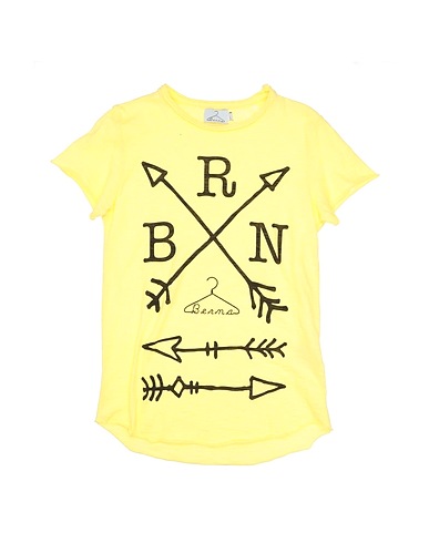 BERNA T-shirt Giallo 100% Cotone