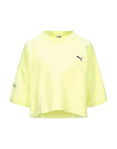 PUMA 트레이닝 상의 Evide Form Stripe Crop Tee
 라임 그린 67% 코튼, 26% 폴리에스테르, 7% 엘라스테인