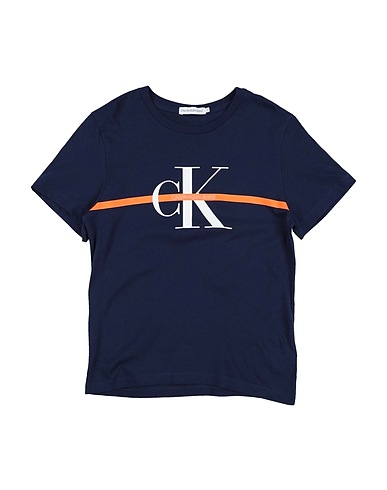 CALVIN KLEIN JEANS T-shirt Midnight blue 100% Organic cotton