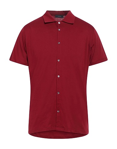 KAOS Solid colour shirt Burgundy 100% Cotton
