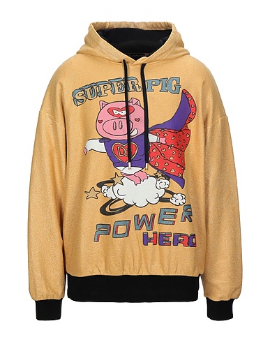 DOLCE&GABBANA Hooded track jacket  Marigold 100% Cotton, Silk, Elastane
