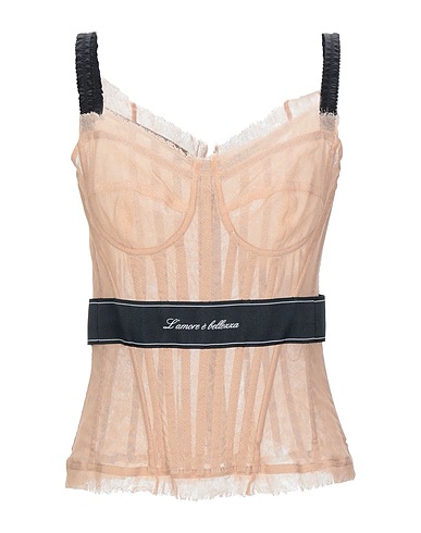 DOLCE&GABBANA Top Blush 44% Cotton, 24% Polyamide, 22% Elastane, 10% Polyester