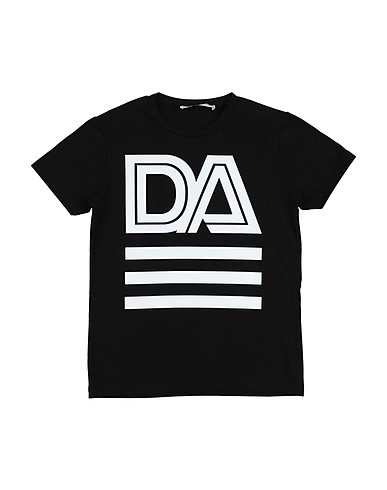 DANIELE ALESSANDRINI T-shirt Black 90% Cotton, 10% Elastane