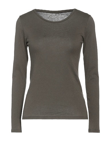 MAJESTIC FILATURES T-shirt Verde scuro 70% Cotone, 30% Cachemire