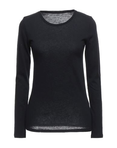 MAJESTIC MAJESTIC FILATURES WOMAN T-SHIRT MIDNIGHT BLUE SIZE 5 COTTON, CASHMERE,12451505IC 4