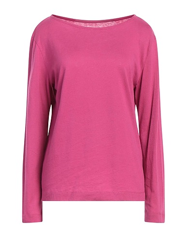 MAJESTIC FILATURES Basic T-shirt Mauve 70% Cotton, 30% Cashmere
