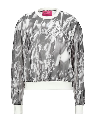 PATRIZIA PEPE Sweatshirt Blei 95% Polyester, 5% Elastan, Viskose, Polyamid
