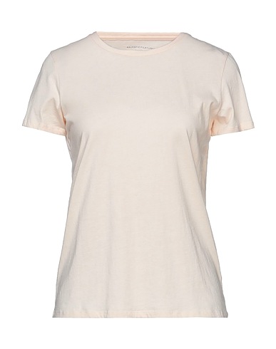 MAJESTIC FILATURES Basic T-Shirt Apricot 100% Cotton