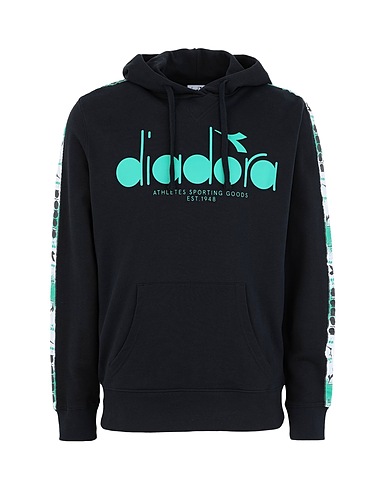 DIADORA Felpa HOODIE 5PALLE OFFSIDE
 Nero 100% Cotone