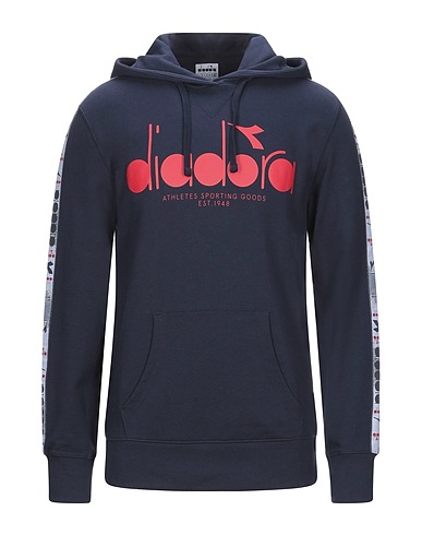 DIADORA Felpa HOODIE 5PALLE OFFSIDE
 Blu notte 100% Cotone