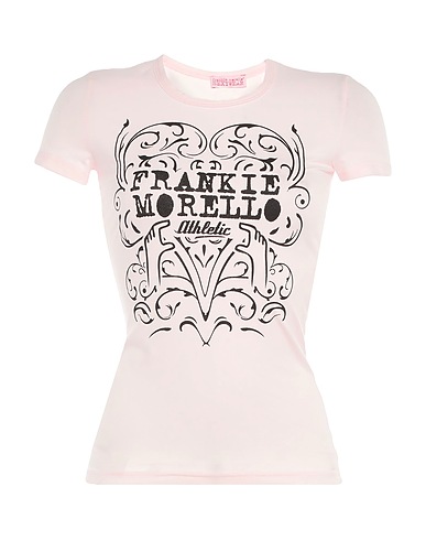 FRANKIE MORELLO T-shirt Rosa chiaro 94% Cotone, 6% Elastan
